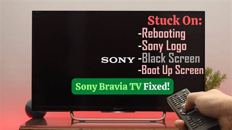 You can unplug the TV power cord and plug it back in, use the TV remote control, or use the TV menu to perform a power reset. . Sony bravia tv stuck on loading screen